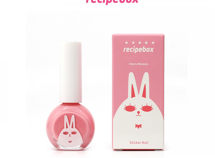 Sơn móng tay gốc nước cho trẻ em RECIPEBOX Kids Water Base Nail Polish màu Cherry Blossom 10ml