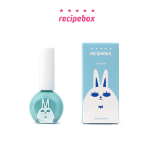 Sơn móng tay gốc nước cho trẻ em RECIPEBOX Kids Water Base Nail Polish màu Energetic Sky 10ml